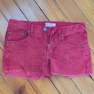 Free people shorts, size 24